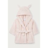The White Company Organik Pamuklu Tavşan Kapüşonlu Bebek Bornozu - 0 - 6 Ay - Pembe