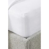 The White Company Santorini Saf Keten Lastikli Çarşaf - Beyaz - 90 x 190 x 34 cm