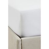 The White Company Single Row Cord Mısır Pamuklu Lastikli Çarşaf - Beyaz - 90 x 190 x 30 cm