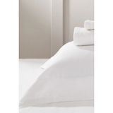 The White Company Somerton Kenar Biyeli Pamuk Saten Düz Çarşaf 2'li Set - Beyaz - Çift Kişilik 230 × 275 cm