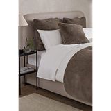The White Company Super Soft Suni Kürk Battaniye - Kahverengi