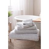 The White Company Waffle Edge Spa Bambu Karışımlı Banyo Havlusu - Gri - 100 x 150 cm