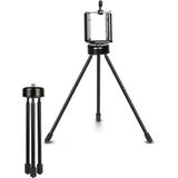 The Wlue 15 cm Metal Teipod Telefon Tutucu Kamera Için Mini Tripod Selfie Çubuğu Ayağı Stand - Siyah