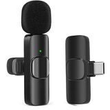The Wlue Bluetooth Yaka Mikrofonu, Type-C Girişli, Kablosuz Röportaj ve Yayıncı Mikrofonu