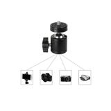 The Wlue Tripod Slr Projeksiyon Kamera Ve Ring Light Için 360 Derece Dönebilen Metal Oynar Başlık