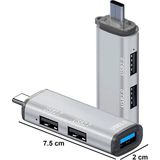 The Wlue Type-C To USB 3.0 Çoklayıcı / 3in1 USB Çoğaltıcı Hub / 1xusb 3.0 / 2xusb 2.0