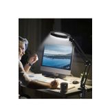 The Wlue Wlue Flexible Metal 72 Led Ring Masa Lambası 360 Dönebilen Esnek Ofis Mimar Çalışma Işığı