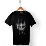 The Wolverine Hugh Jackman Logo Marvel Baskılı Tişört Unisex T-Shirt - Siyah