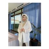 TheBamm Store Peluş Kapşonlu Yumoş Kürk Kaban Mont