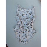 Thebellobambinoo Kız Çocuk Mayo Flowers - 3 - 4 Yaş - Bej - Vizon