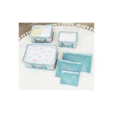thebestnzm Baby 6'lı Desenli Fileli Bavul Valiz İçi Düzenleyici Çok Amaçlı Organizer (yeşil) BX-2HGK4DXTY7W8W