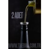 TheBRo 2 Adet Çok Amaçlı Minimal Çelik Metal Yağdanlık Yağlık Huni
