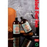 TheBRo 500ML Ahşap Stantlı Amber Red Serisi Zeytinyağı Şişesi ve Ayçiçek Yağı Şişesi