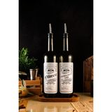 TheBRo 750ML Retro Serisi Ahşap Stantlı Zeytinyağı Şişesi,ayçiçek Yağı Şişesi