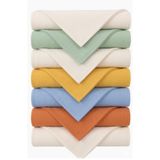 thechild baby collection 7'li %100 PAMUK 23x23 BEBEK AĞIZ MENDİLİ