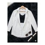 thefun fashion Kadın Oversize Kesim Dokuma Keten Uzun Kollu Beyaz Gömlek %100 Pamuk