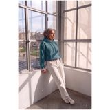 thefun fashion Kadın Tesettür Kapüşonlu Oversize Kalıp Pamuklu 3 İplik Cepli Sweatshirt