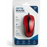 theKAM USB Kablolu Optik Mouse 1000 Dpı Ergonomik Ofis Mouse Bilgisayar Faresi Tak Çalıştır Bordo