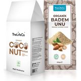 TheLifeCo Kurabiye Hazırlama Seti - Organik Badem Unu 250 gr + Organik Hindistan Cevizi Şekeri 300 gr