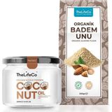 TheLifeCo Organik Badem Unu 250 gr + Organik Hindistan Cevizi Yağı 250 ml