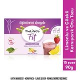 TheLifeCo Organik Psyllium - Limonlu ve Çilekli Karnıyarık Otu Tozu 6g x 15 Adet Şase