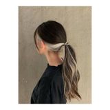 Thematter Gri Renk Çıt Çıt Yan Postiş 48 Cm Gri Renk Çıtçıt Two Toned Hair