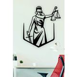 Themis Duvar Dekoru-Süsü, Ahşap Dekoratif Tablo, UNT-017 Siyah UNTNM760