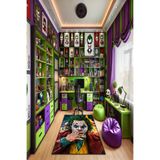 THEMODERNHANE Kaymaz Makinede Yıkanabilir Gaming Oyuncu Playstation Xbox Gamer Batman Joker Genç Odası Halısı