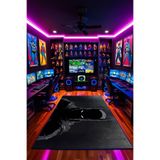 THEMODERNHANE Kaymaz Taban Makinede Yıkanabilir Gaming Oyuncu Playstation Xbox Gamer Batman Genç Odası Halısı