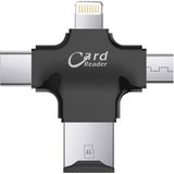 Then Tech 4 In 1 Type-C Akıllı Telefon Kamera Uyumlu Lightning Micro USB Kart Okuyucu