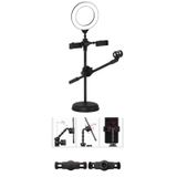 Then Tech Profesyonel Aydınlatmalı Telefon Ve Mikrofon Tutuculu Ayaklı Tripod Rıng Led