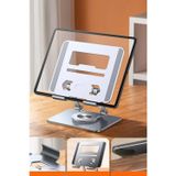 Then Tech Şık Görünümlü 360 Derece Dönebilen Aşağı Yukarı Ayarlanabilir Tablet Laptop Standı Metal Stand