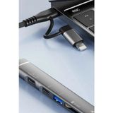 Then Tech Type-C 5 İn 1 Hub Coklayici Adaptor Usb 3.0 Sd Tf Kart Okuyucu Laptop Telefon Uyumlu Donusturucu