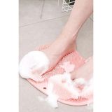 Then Tech Vantuzlu Silikon Duş Fırçası Duvara Sabitlenebilir Ayak Sırt Yıkama Fırçası Yumuşak Banyo Lifi