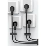 Then Tech Yapışkanlı Kablo Düzenleyici 4 Adet Her Zemine Yapıştırılabilir Kablo Toparlayıcı Klips
