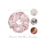 thenile %100 Saf İpek Kadın Scrunchie Saç Tokası 3.5cm - Yumuşak Rahat Uyku için Simit Lastik Toka Model-5