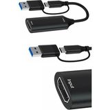 ThenTech 4K HDMI Video Capture Card USB ve Type C Çift Çıkışlı Canlı Yayın Oyun Kayıt Görüntü Yakalama Kartı