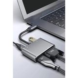 Thentech Type C Görüntü Dönüştürücü Adaptör 4K HDMI VGA USB 3.0 Pd Çoklayıcı Hub Projeksiyon Uyumlu
