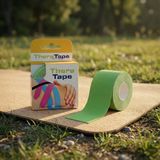 Thera Tape Kinesio Sporcu Ağrı Bandı Kinezyo Bant 5 Metre x 5 cm Yeşil Renk - Standart