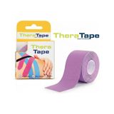 Thera Tape Kinesio Sporcu Bandı Yüz & Vücut Uyumlu Kinezyo Bant Mor 5 CM x 5 M