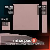 Thermal Grizzly Minus Pad 8 Thermopad – 100 × 100 × 2 mm, ısı iletkenliği: 8 W/mK - Soğutucu/GPU/CPU/LED soğutucu/RAM ve diğer bileşenler için termal ped