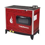 Thermall T-20 Ks Kuzine Kovalı Fanlı Kalorifer Sobası Bordo