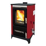 Thermall T-25 Mimoza Mini Şömineli Kalorifer Kazanı (25.000 Kcal/h - 29 Kw)(nakliye Dahil) Bordo
