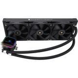 Thermalright Frozen Prism 360 Siyah Aıo Su Soğutucu, Sıvı Cpu Soğutucu, 3×120MM Pwm Fanlı Sıvı Soğutma Sistemi, 1850RPM Yüksek Hız, Amd/am4/am5&ıntel LGA115X/1200/2011/1700/1851 ile Uyumlu