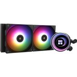 Thermalrlght Tr-Thermalright Frozen Notte 240 Siyah Argb V2 Sıvı Cpu Soğutucu Sonsuz Ayna Işık Efekti, 240MM Aio Soğutma, Çift Pwm Fan 2000RPM, Am4/am5 Için, Intel LGA1851/1700/115X/1200
