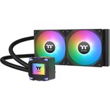 Thermaltake LA240 Argb Sync Aıo Sıvı Soğutma 240 mm - Oyun Tarzında Rgb Su Bloğu, 2500 Rpm'ye Kadar 2×120 mm Argb Fan Önceden Yüklenmiş, Intel/amd Uyumlu