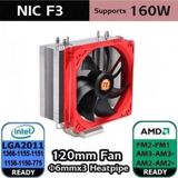Thermaltake NIC F3 AM3 1151P Siyah İşlemci Hava Soğutucu