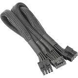 Thermaltake | Sleeved PCIe Gen 5 Dağıtıcı Kablolar, AC-063-CN1NAN-A1, Siyah