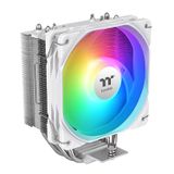 Thermaltake UX400 ARGB Beyaz Soğutucu; 4xØ6mm Bakır Isı Boruları; 120mm PWM Fan; 700~1800 RPM; Intel/AMD Uyumlu; Tek Kule; 240W TDP; Beyaz; CL-P143-AL12SW-A