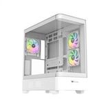 Thermaltake V290 TG CA-11G-00M6WN-00 ARGB Fanlı Beyaz 650 W ATX Gaming Bilgisayar Kasası